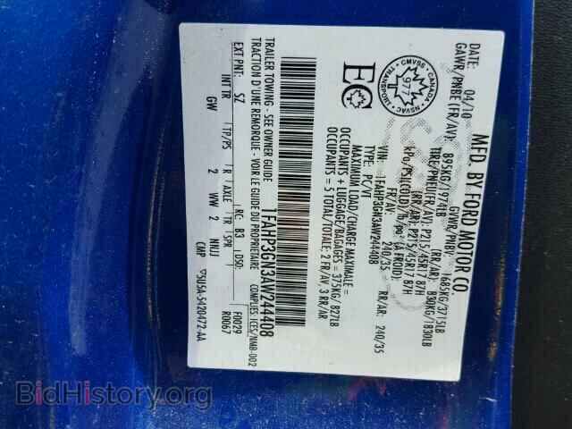 2010 FORD FOCUS - VIN: 1FAHP3GN3AW244408 - Photo 10