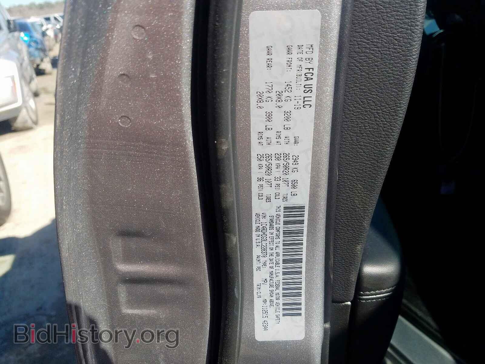 2020 DODGE DURANGO GT - VIN: 1C4RDHDG3LC228370 - Фото 10