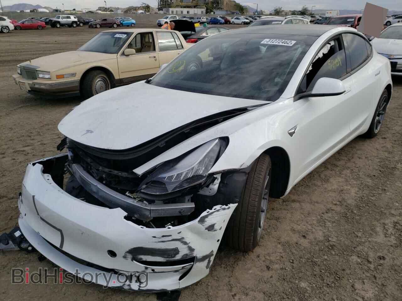 2019 TESLA MODEL 3 - VIN: 5YJ3E1EAXKF447591 - Фото 2