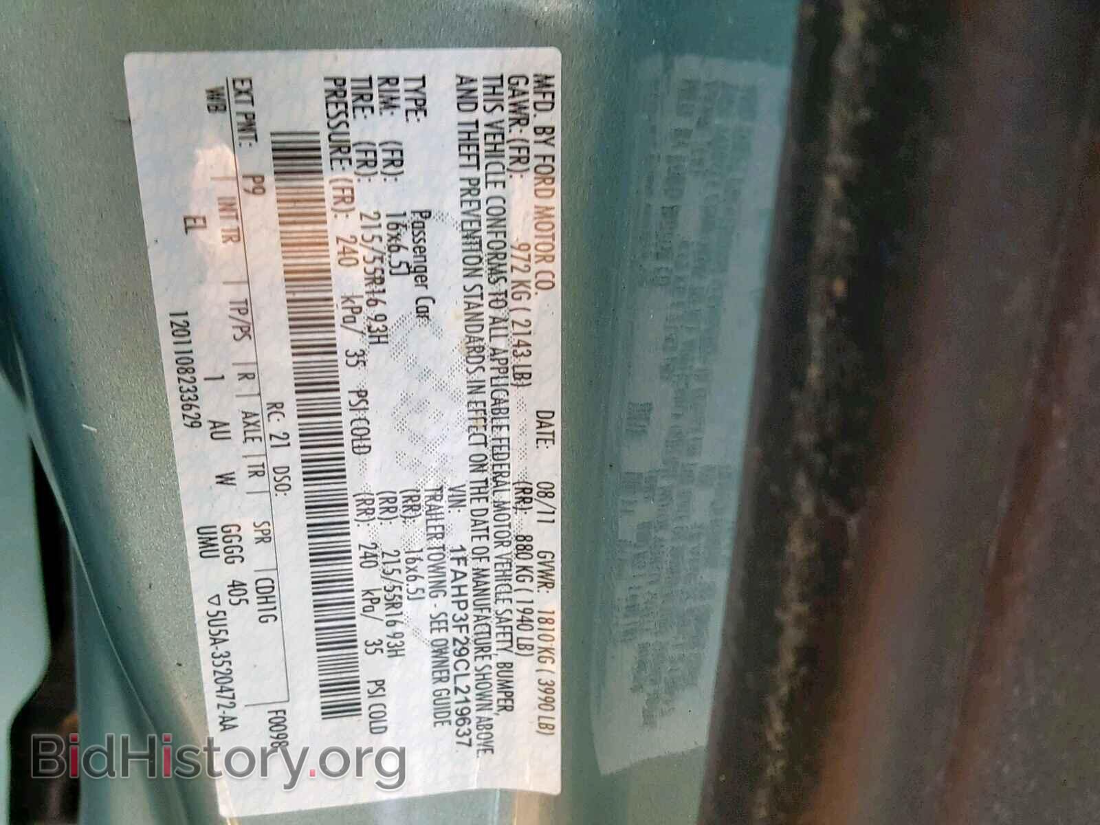 2012 FORD FOCUS SE - VIN: 1FAHP3F29CL219637 - Photo 10