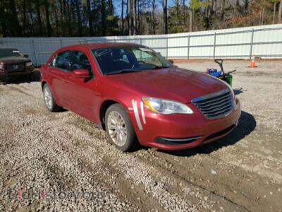 2013 Chrysler 200 200 LX, red — VIN 1C3CCBAB6DN671475, Copart