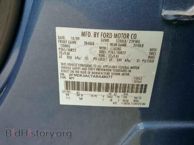 2010 FORD EDGE - VIN: 2FMDK3AC7ABA48077 - Фото 10