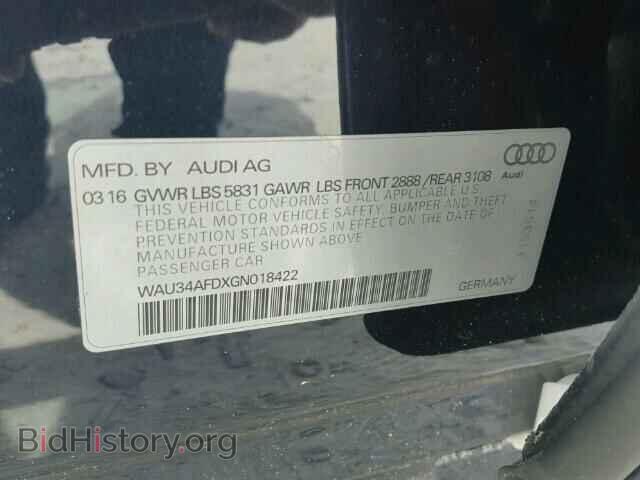 2016 AUDI A8 - VIN: WAU34AFDXGN018422 - Фото 10