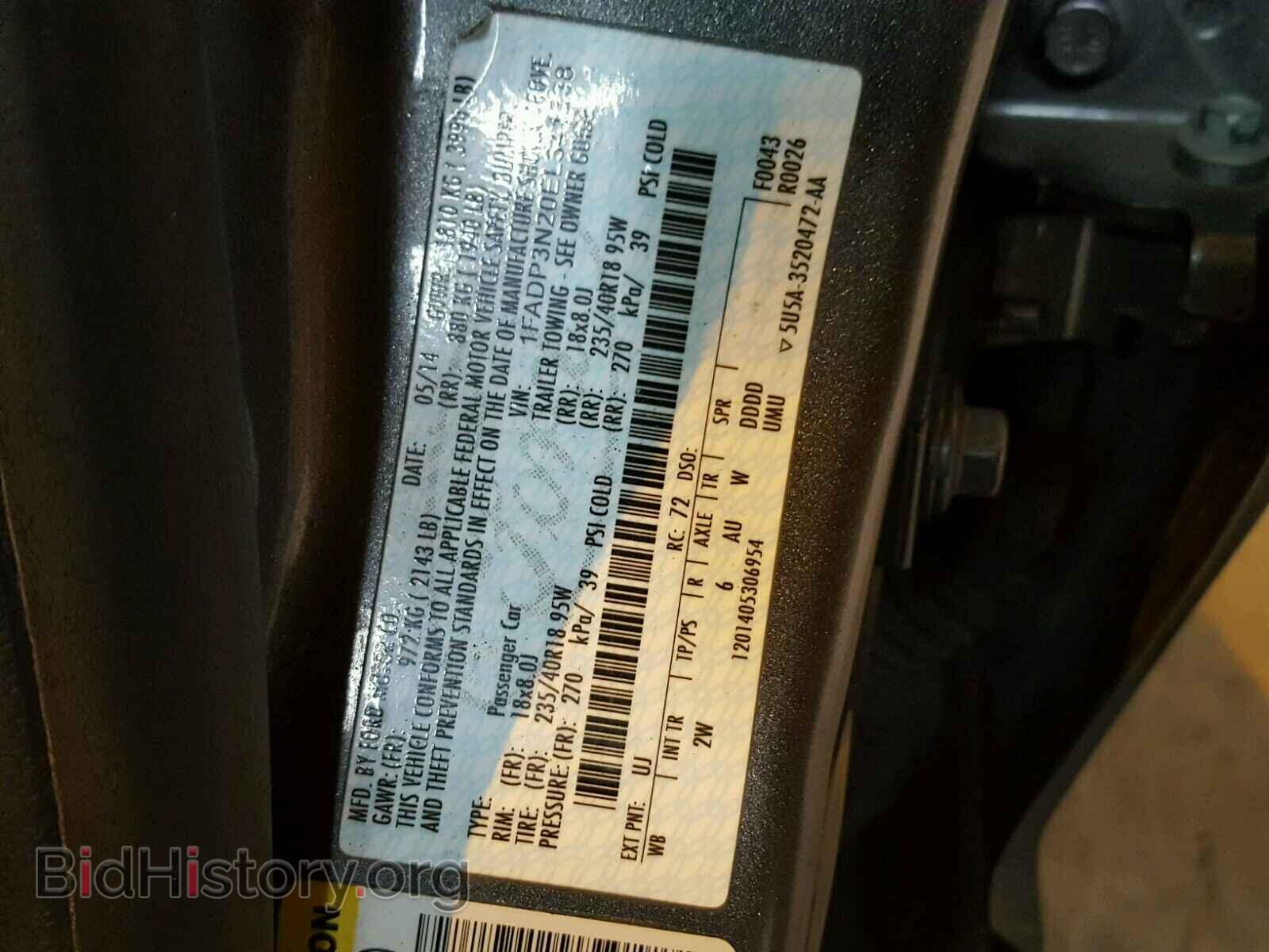 2014 FORD FOCUS - VIN: 1FADP3N20EL341838 - Фото 10
