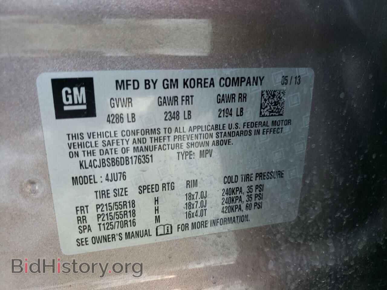 2013 BUICK ENCORE - VIN: KL4CJBSB6DB176351 - Photo 10