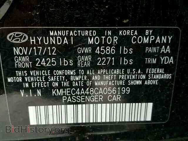 2012 HYUNDAI SONATA - VIN: KMHEC4A48CA056199 - Фото 10