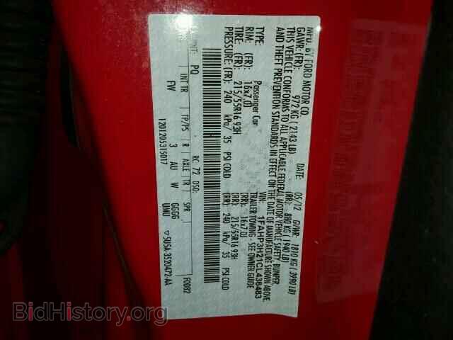 2012 FORD FOCUS - VIN: 1FAHP3H21CL436483 - Фото 10