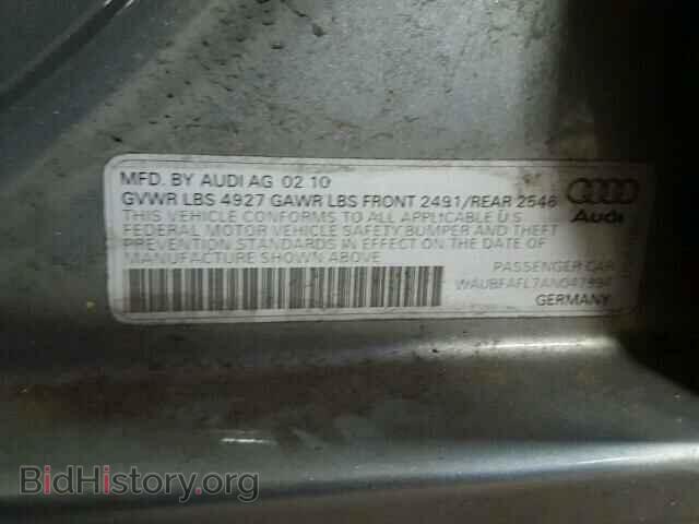 2010 AUDI A4 - VIN: WAUBFAFL7AN047994 - Фото 10