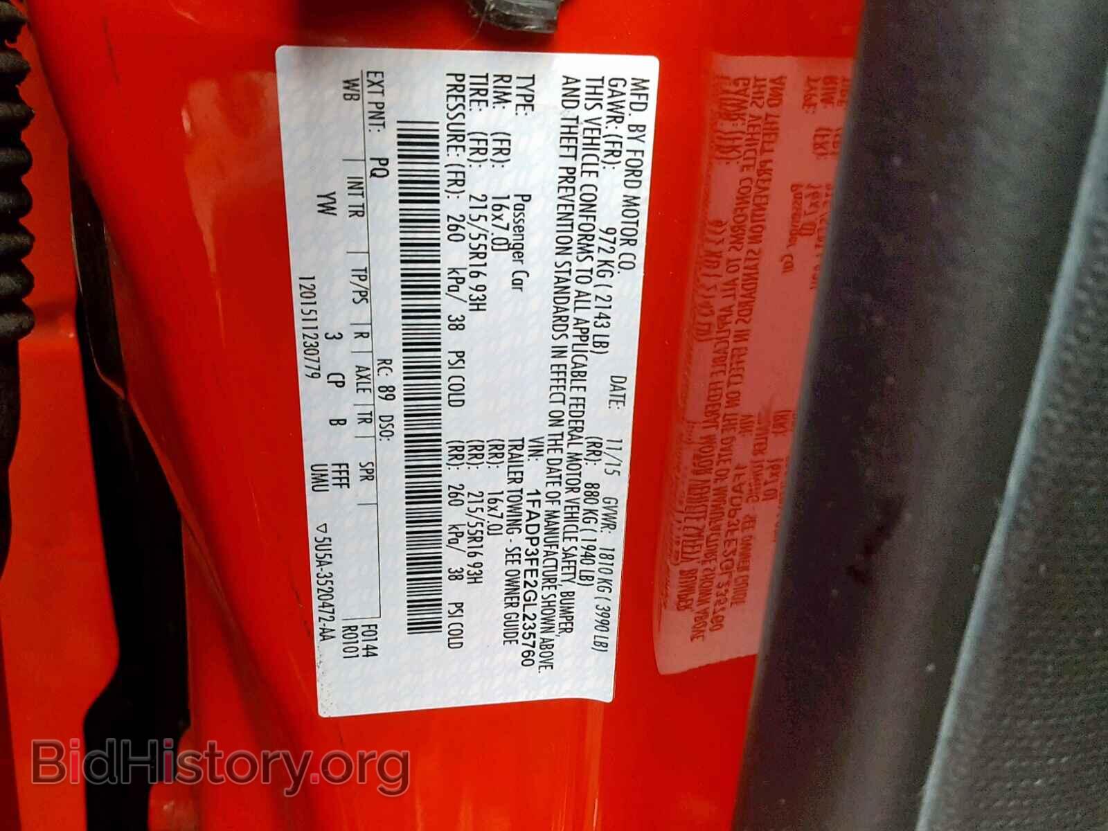 2016 FORD FOCUS SE - VIN: 1FADP3FE2GL235760 - Фото 10