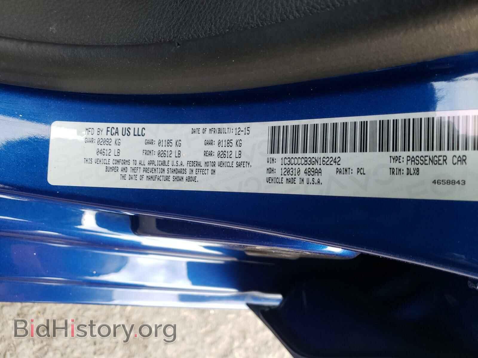 2016 CHRYSLER 200 - VIN: 1C3CCCCB3GN162242 - Photo 10