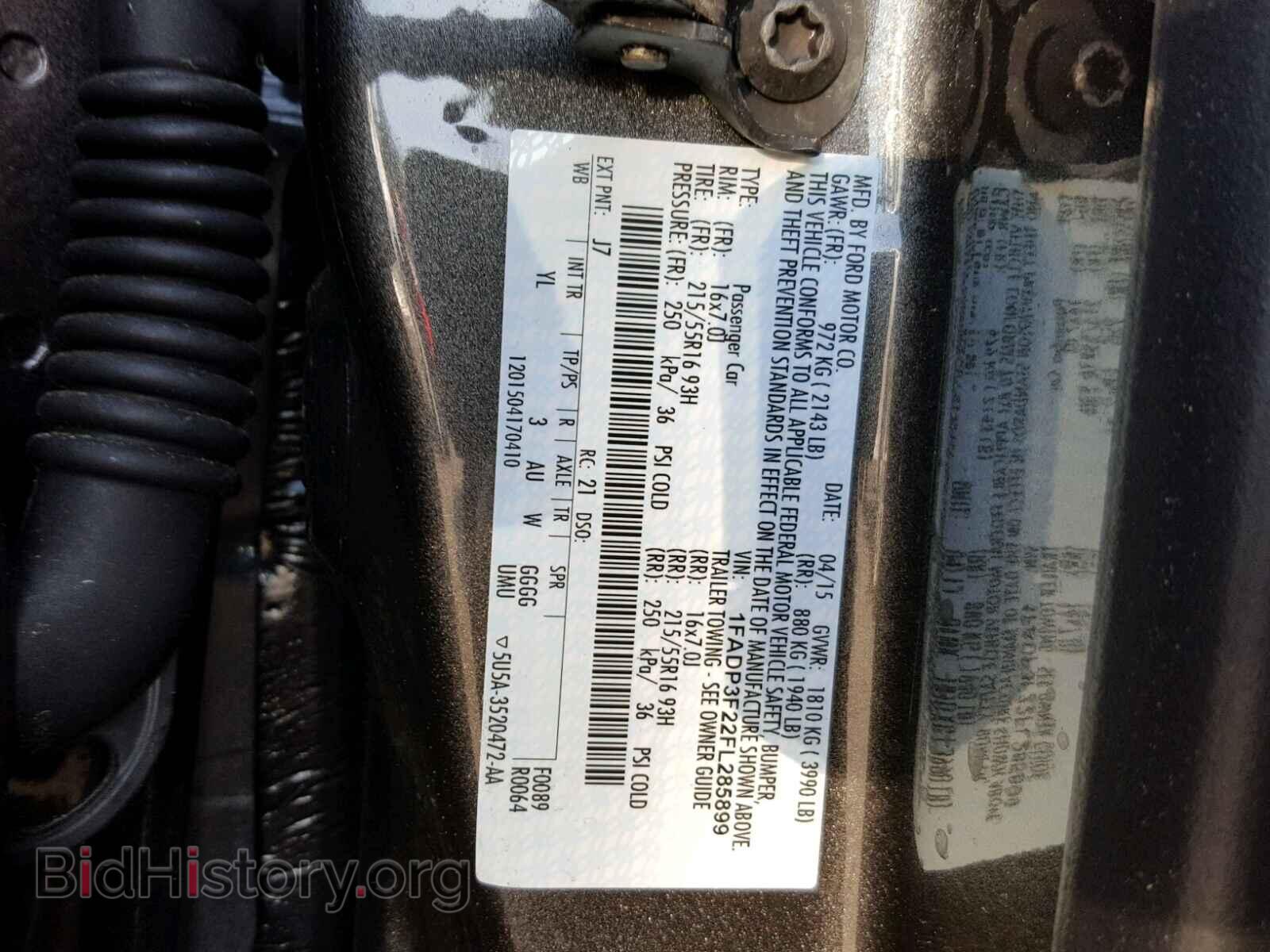 2015 FORD FOCUS - VIN: 1FADP3F22FL285899 - Photo 10