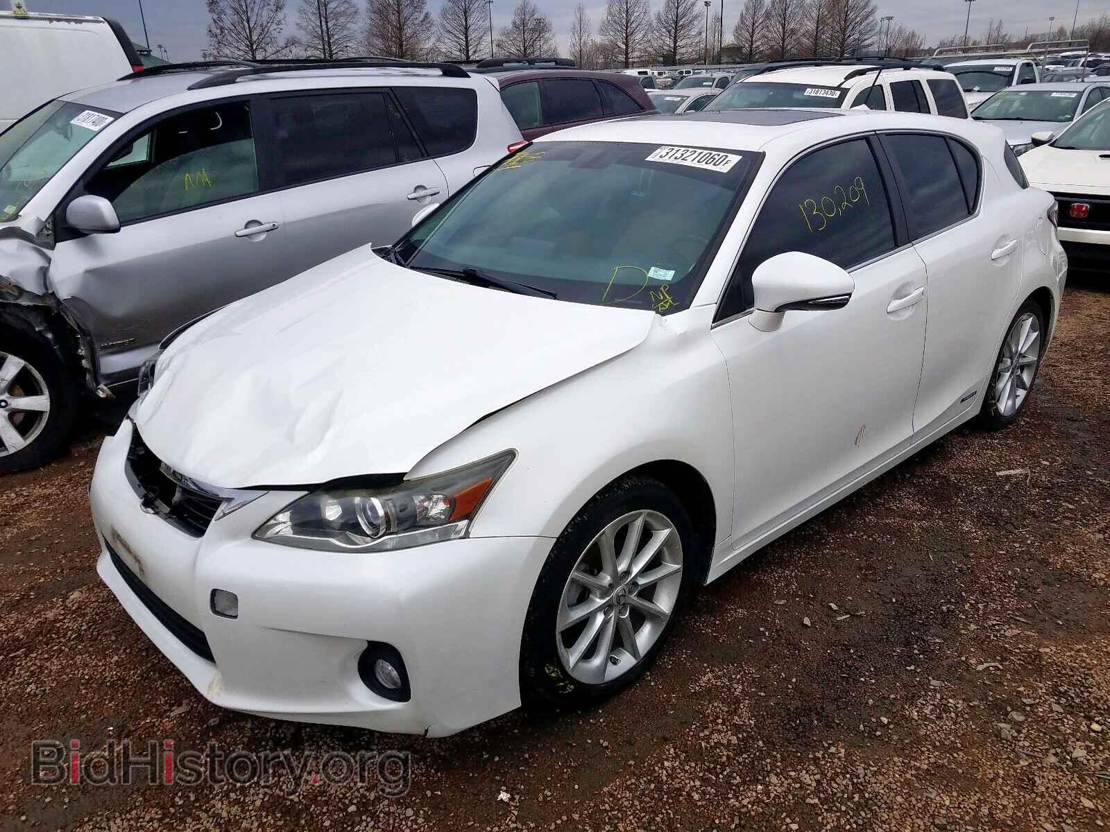 2012 LEXUS CT 200 - VIN: JTHKD5BH6C2104495 - Фото 2