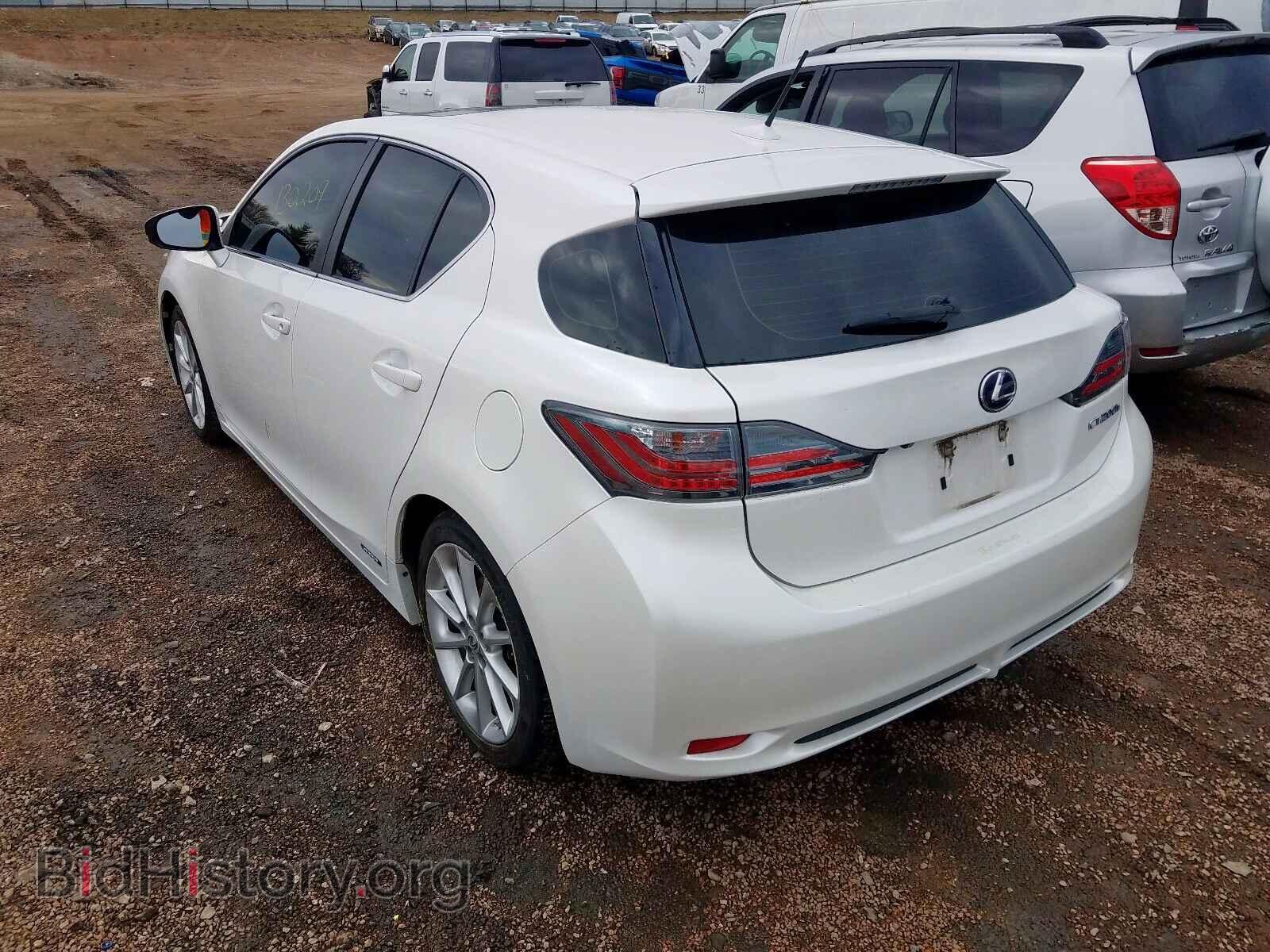 2012 LEXUS CT 200 - VIN: JTHKD5BH6C2104495 - Фото 3