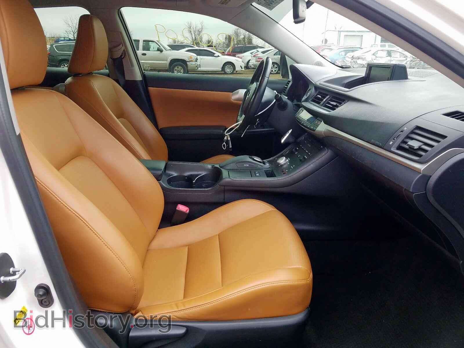 2012 LEXUS CT 200 - VIN: JTHKD5BH6C2104495 - Фото 5