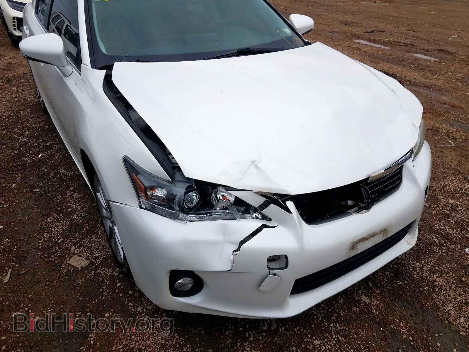 2012 LEXUS CT 200 - VIN: JTHKD5BH6C2104495 - Фото 9