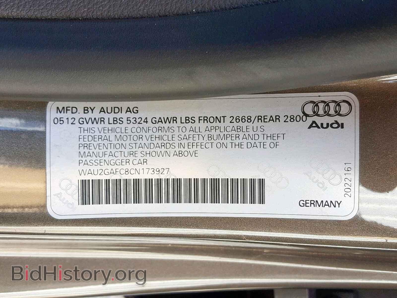 2012 AUDI A7 - VIN: WAU2GAFC8CN173927 - Photo 10