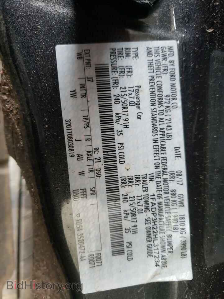 2017 FORD FOCUS - VIN: 1FADP3H22HL317234 - Фото 10