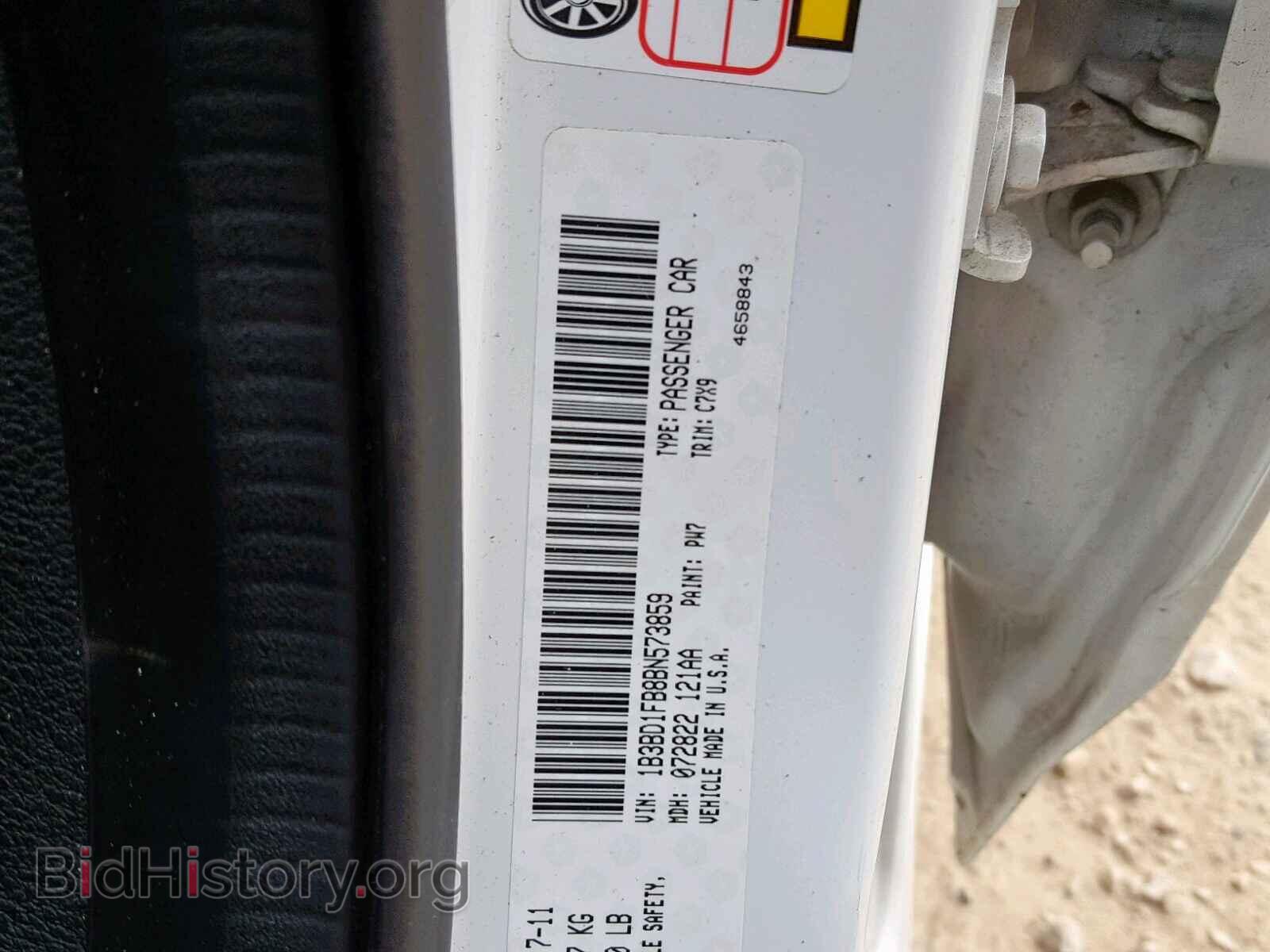 2011 DODGE AVENGER - VIN: 1B3BD1FB8BN573859 - Фото 10