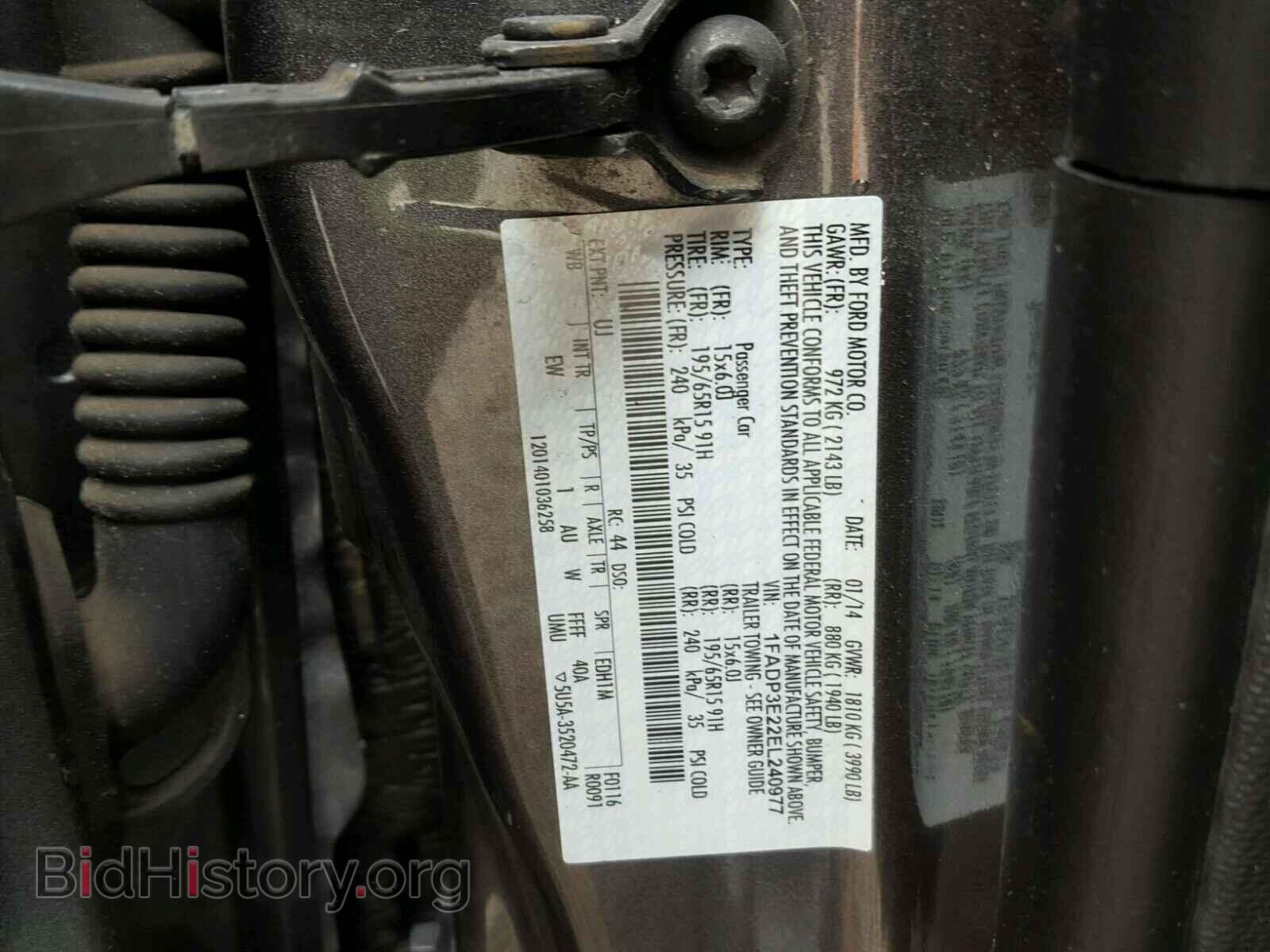 2014 FORD FOCUS - VIN: 1FADP3E22EL240977 - Photo 10