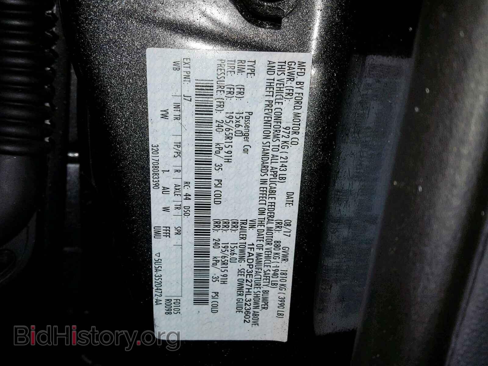 2017 FORD FOCUS - VIN: 1FADP3E27HL323602 - Photo 10