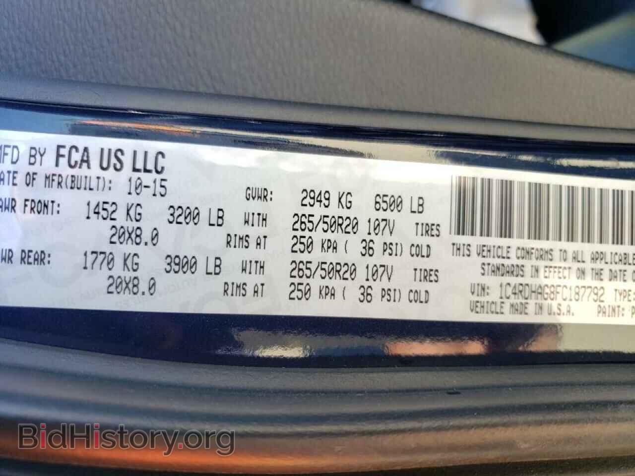 2015 DODGE DURANGO - VIN: 1C4RDHAG8FC187792 - Photo 10