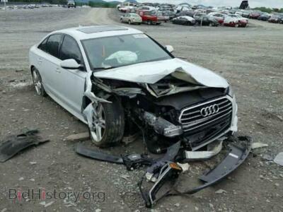 2016 Audi A6 A6 Premium, белый — VIN WAUGFAFC9GN019449, Copart