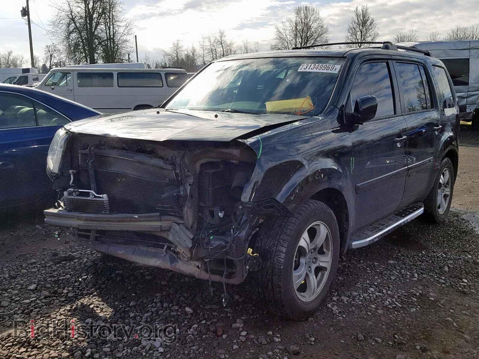 2013 HONDA PILOT EXL - VIN: 5FNYF4H51DB067920 - Фото 2
