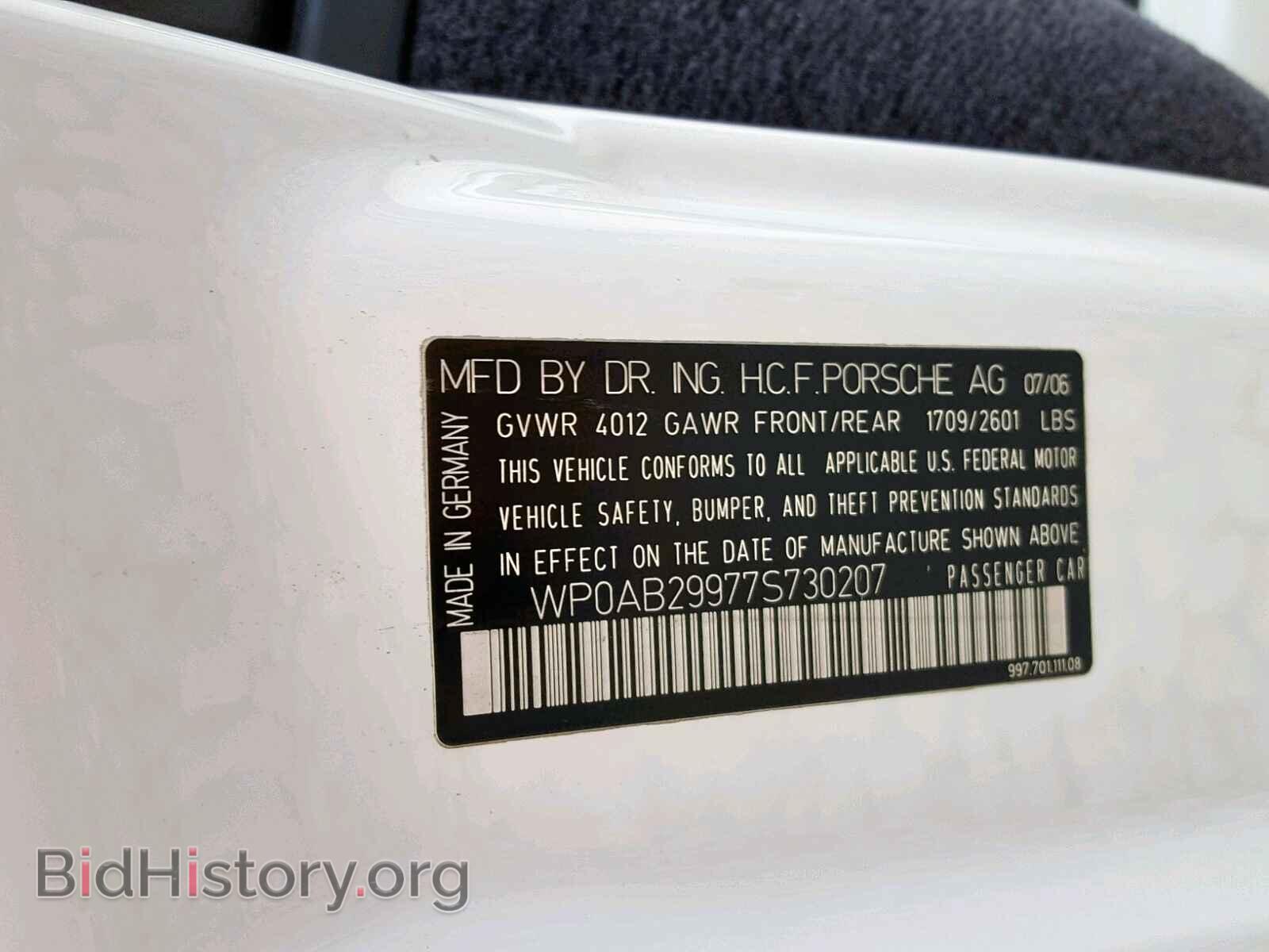 2007 PORSCHE 911 - VIN: WP0AB29977S730207 - Фото 10