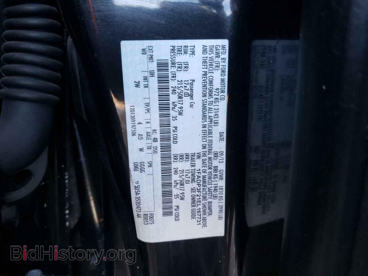 2014 FORD FOCUS - VIN: 1FADP3F21EL167731 - Photo 10