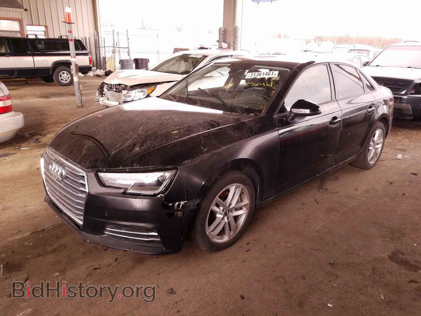 2017 AUDI A4 - VIN: WAUGNAF42HN053696 - Photo 2
