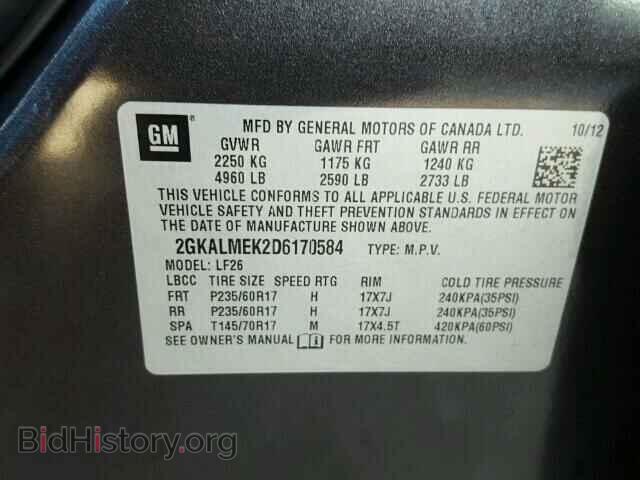 2013 GMC TERRAIN - VIN: 2GKALMEK2D6170584 - Photo 10