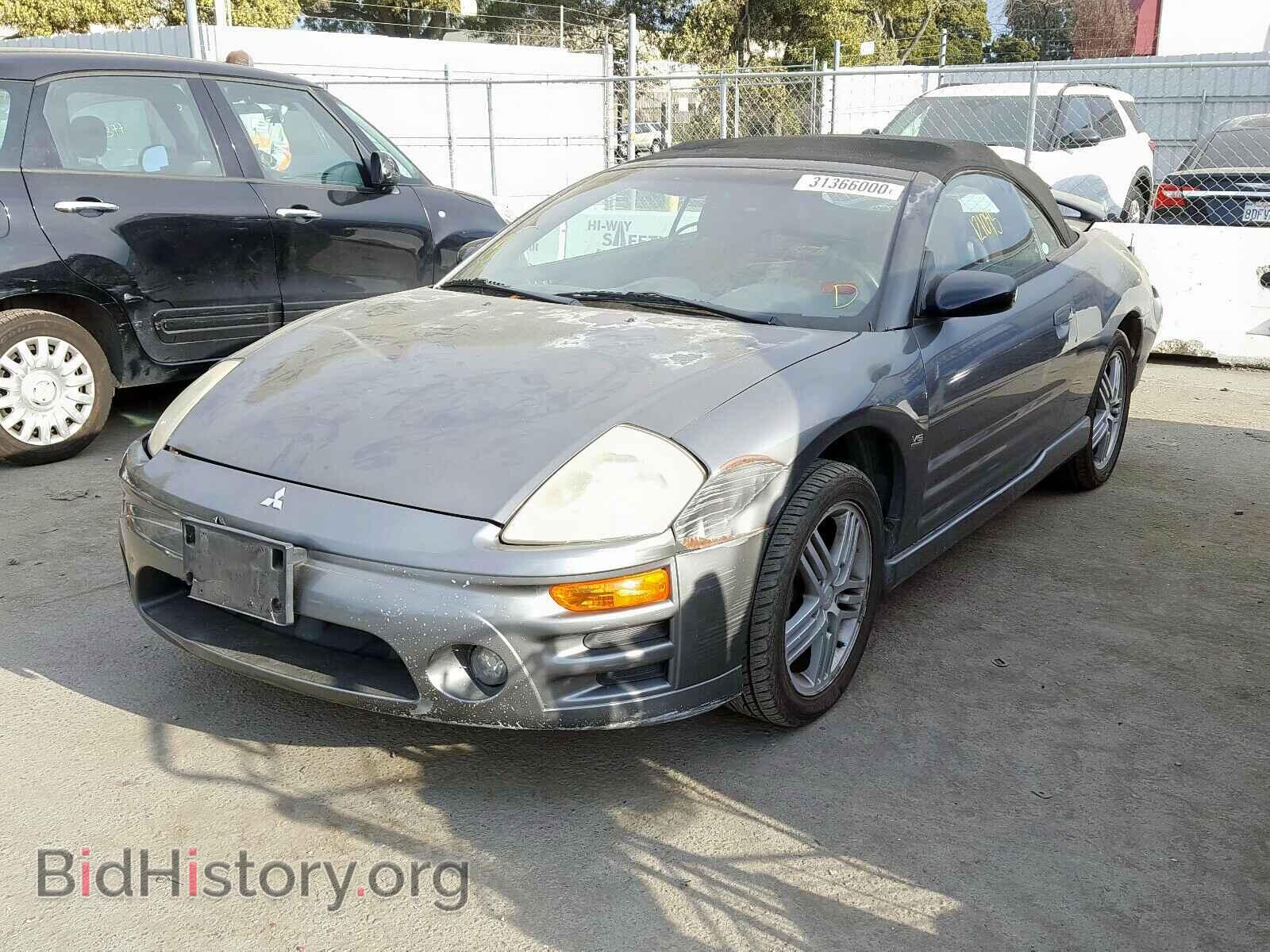 2003 MITSUBISHI ECLIPSE - VIN: 4A3AE55H43E026025 - Фото 2