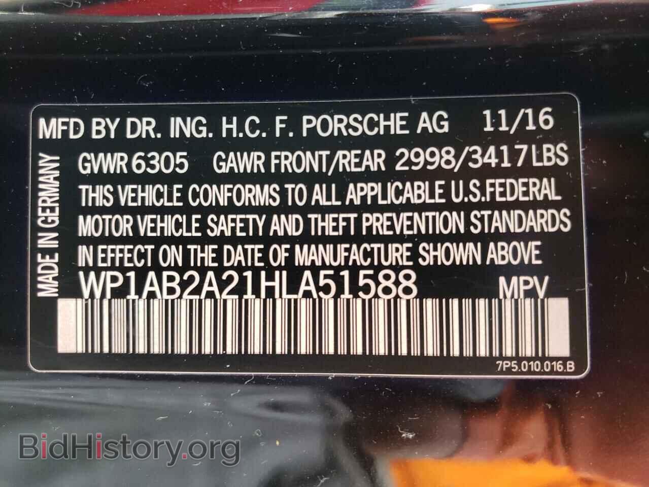 2017 PORSCHE CAYENNE - VIN: WP1AB2A21HLA51588 - Фото 10