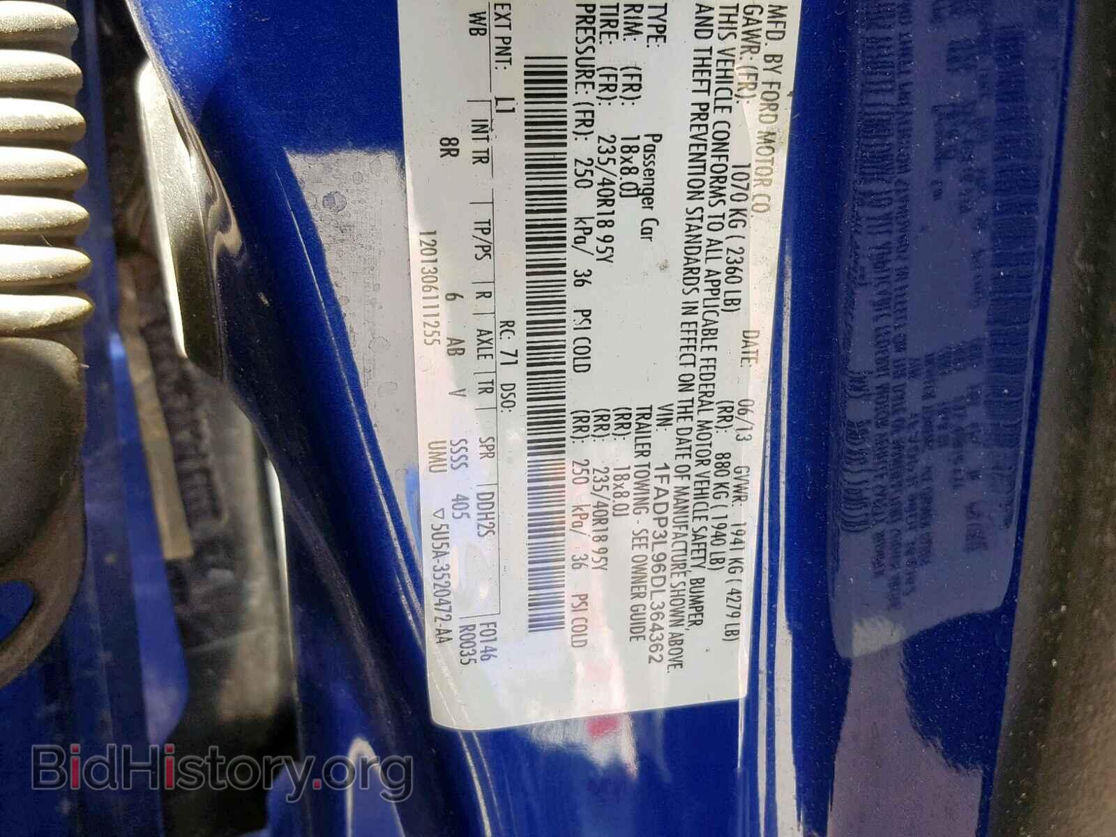 2013 FORD FOCUS - VIN: 1FADP3L96DL364362 - Photo 10