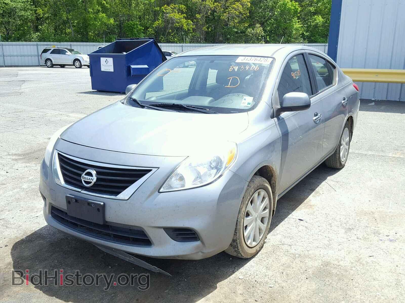2012 NISSAN VERSA - VIN: 3N1CN7AP1CL893406 - Фото 2