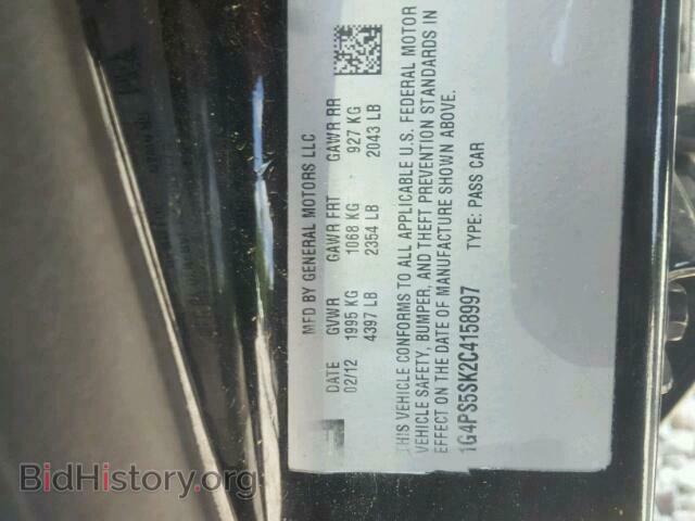 2012 BUICK VERANO - VIN: 1G4PS5SK2C4158997 - Фото 10