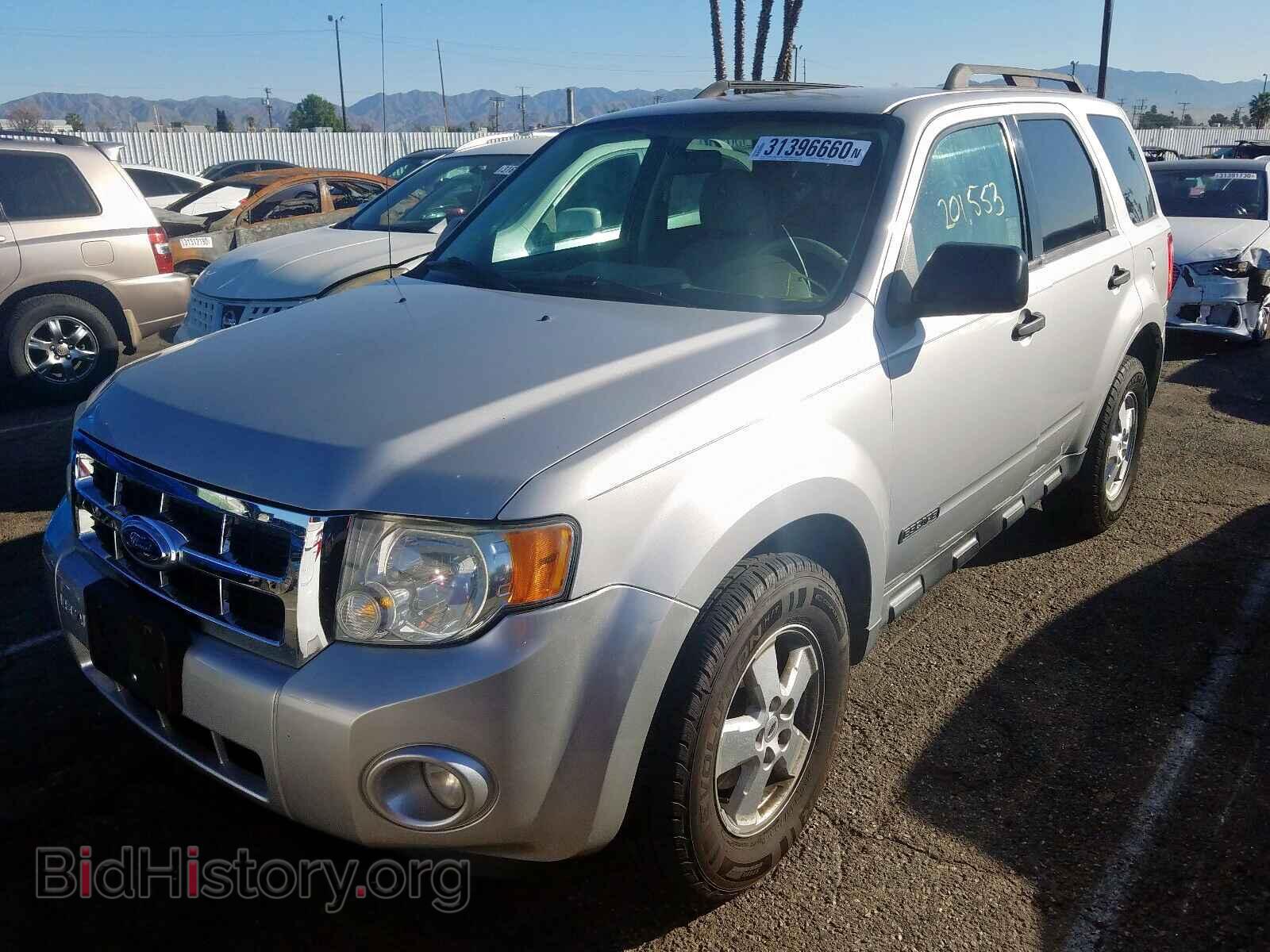 2008 FORD ESCAPE - VIN: 1FMCU03Z38KD48706 - Фото 2