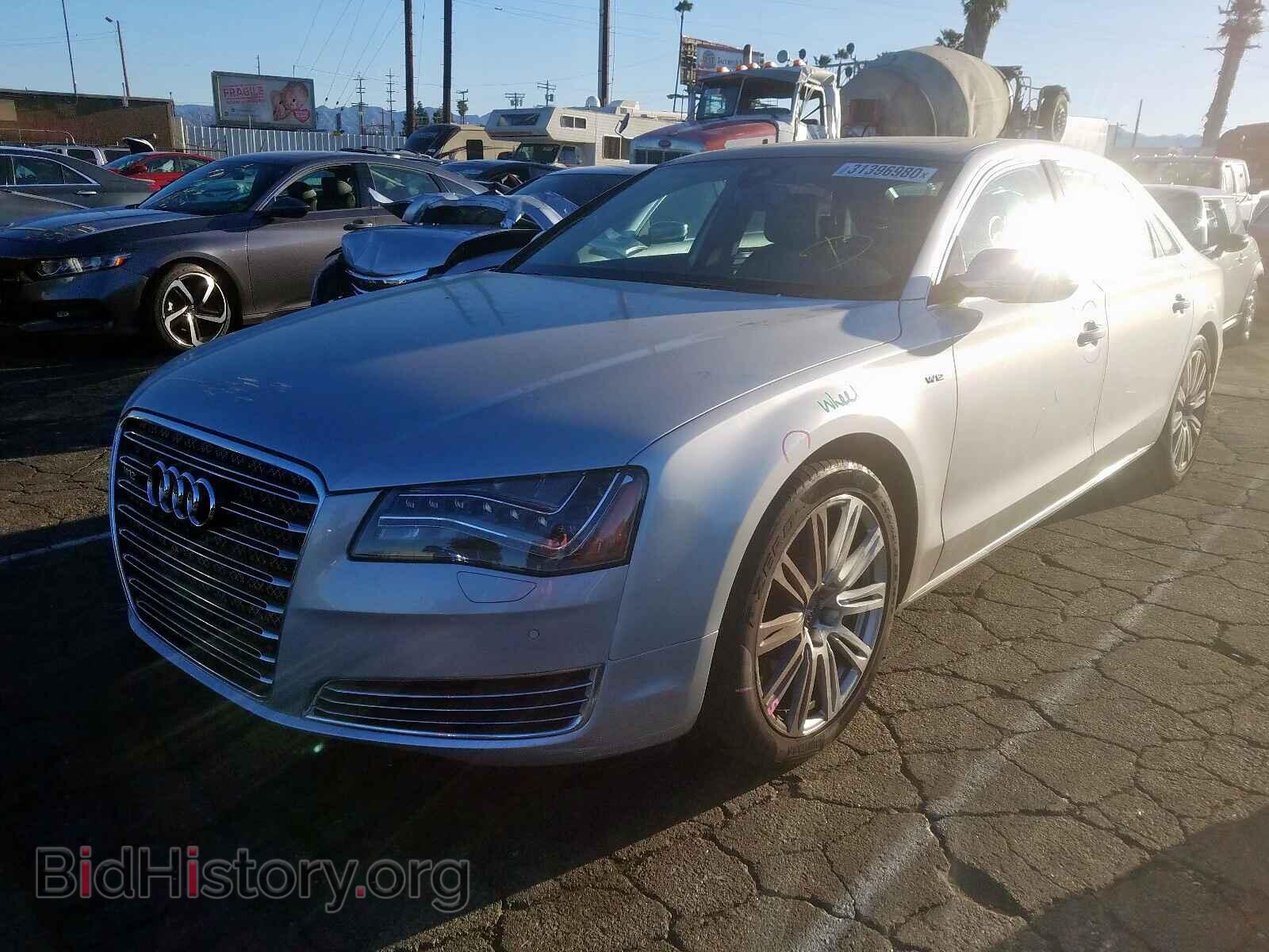 2012 AUDI A8 - VIN: WAUR4AFD6CN000858 - Фото 2