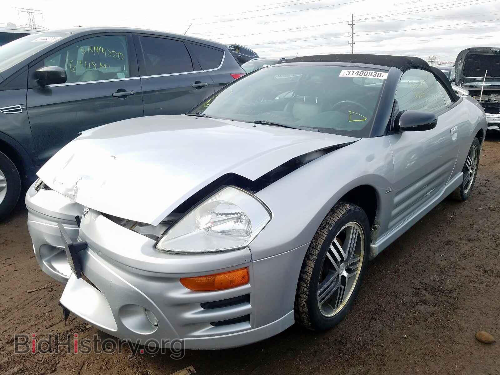 2003 MITSUBISHI ECLIPSE - VIN: 4A3AE75H13E155271 - Фото 2