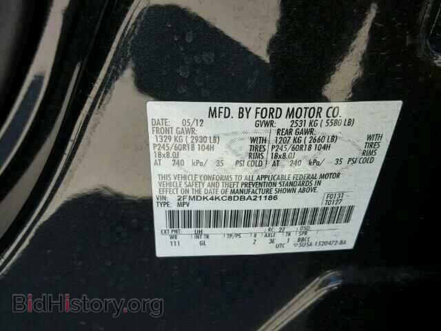 2013 FORD EDGE - VIN: 2FMDK4KC8DBA21186 - Photo 10
