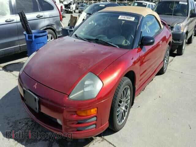 2001 MITSUBISHI ECLIPSE - VIN: 4A3AE85H61E155415 - Фото 2