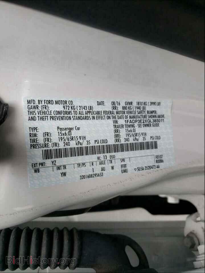 2016 FORD FOCUS - VIN: 1FADP3E2XGL385011 - Photo 10