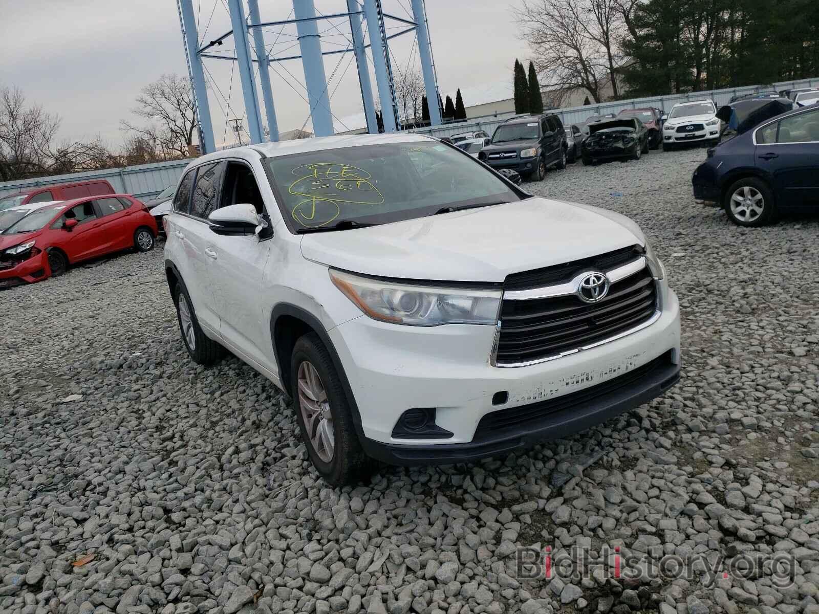 Photo 5TDZARFH7FS015378 - TOYOTA HIGHLANDER 2015