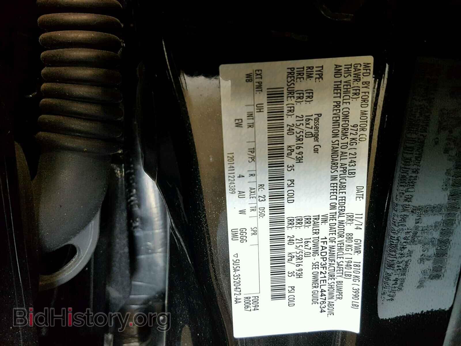 2014 FORD FOCUS - VIN: 1FADP3F21EL447634 - Photo 10