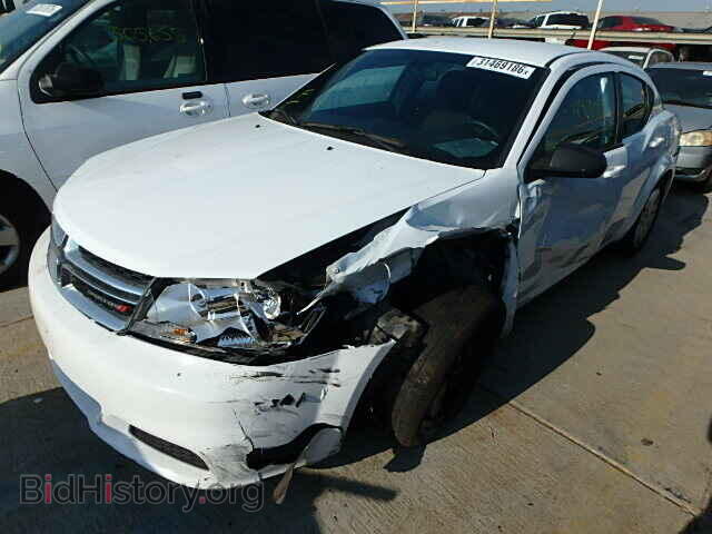 2014 DODGE AVENGER - VIN: 1C3CDZAB4EN196089 - Фото 2