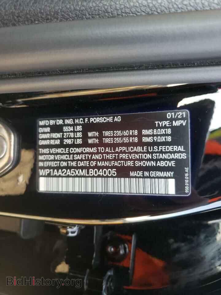 2021 PORSCHE MACAN - VIN: WP1AA2A5XMLB04005 - Photo 10