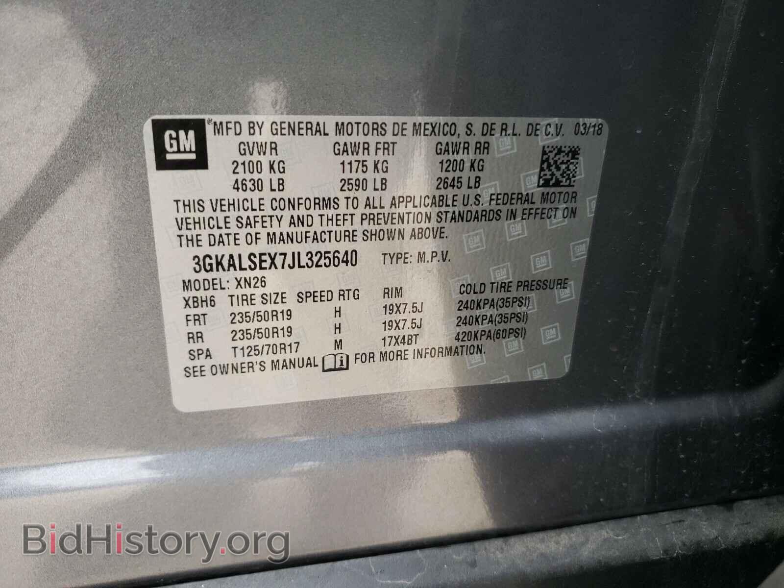 2018 GMC TERRAIN - VIN: 3GKALSEX7JL325640 - Фото 10