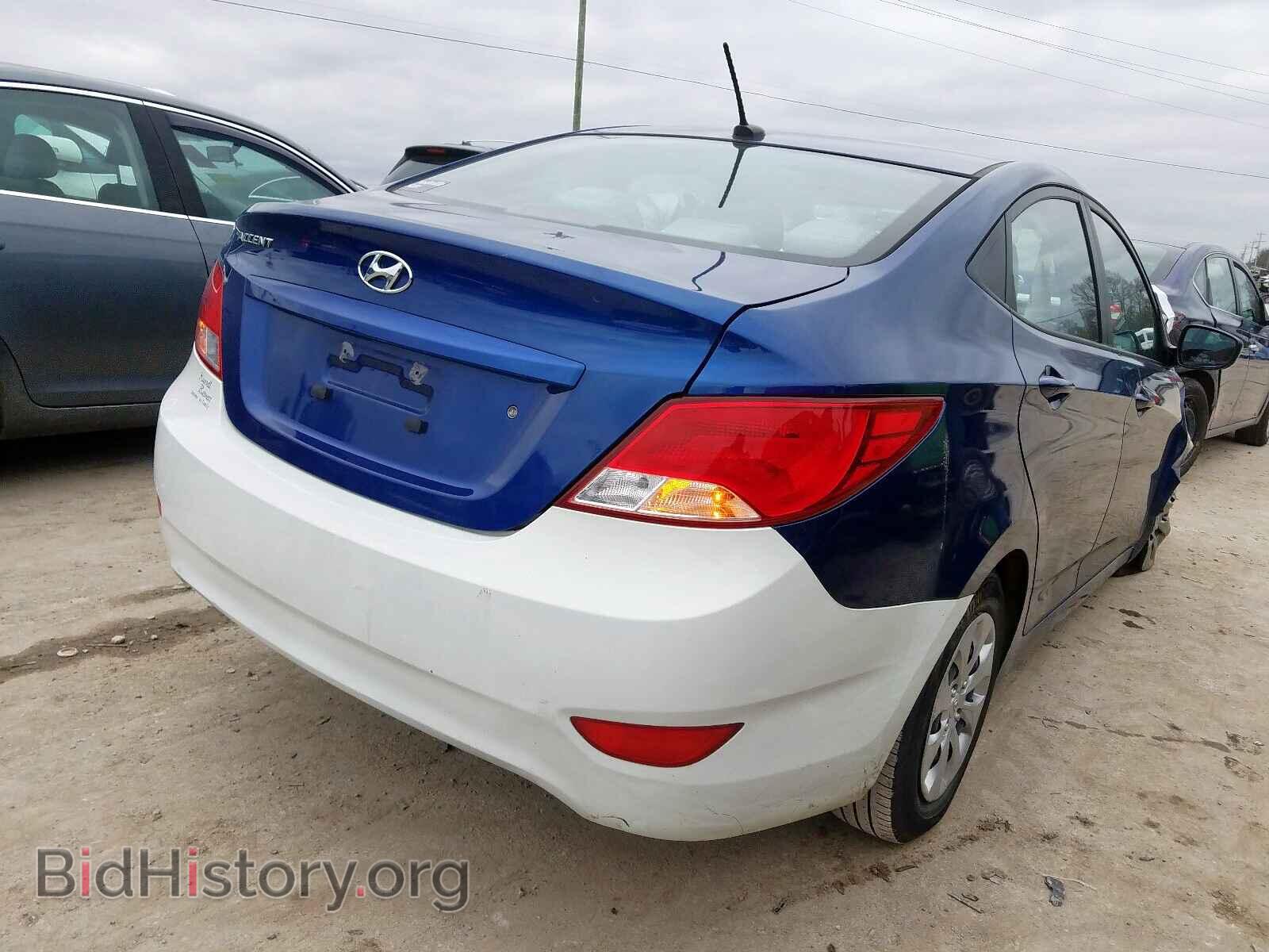 2016 HYUNDAI ACCENT - VIN: KMHCT4AE7GU122861 - Фото 4