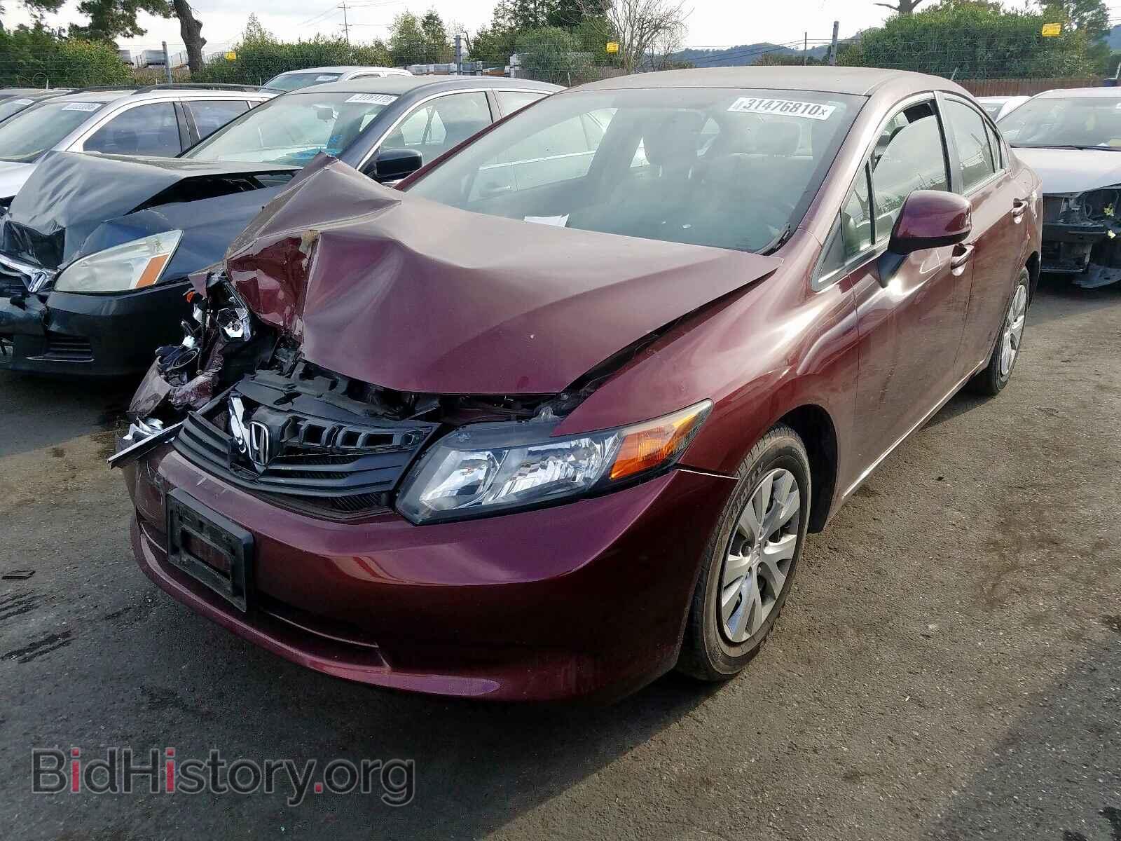 2012 HONDA CIVIC - VIN: 2HGFB2F52CH596233 - Фото 2
