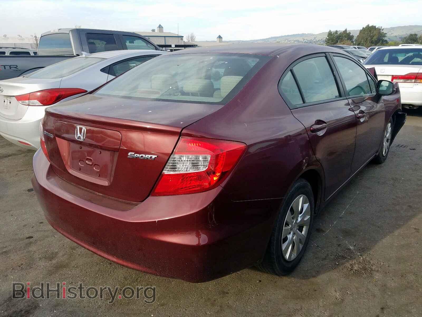 2012 HONDA CIVIC - VIN: 2HGFB2F52CH596233 - Фото 4